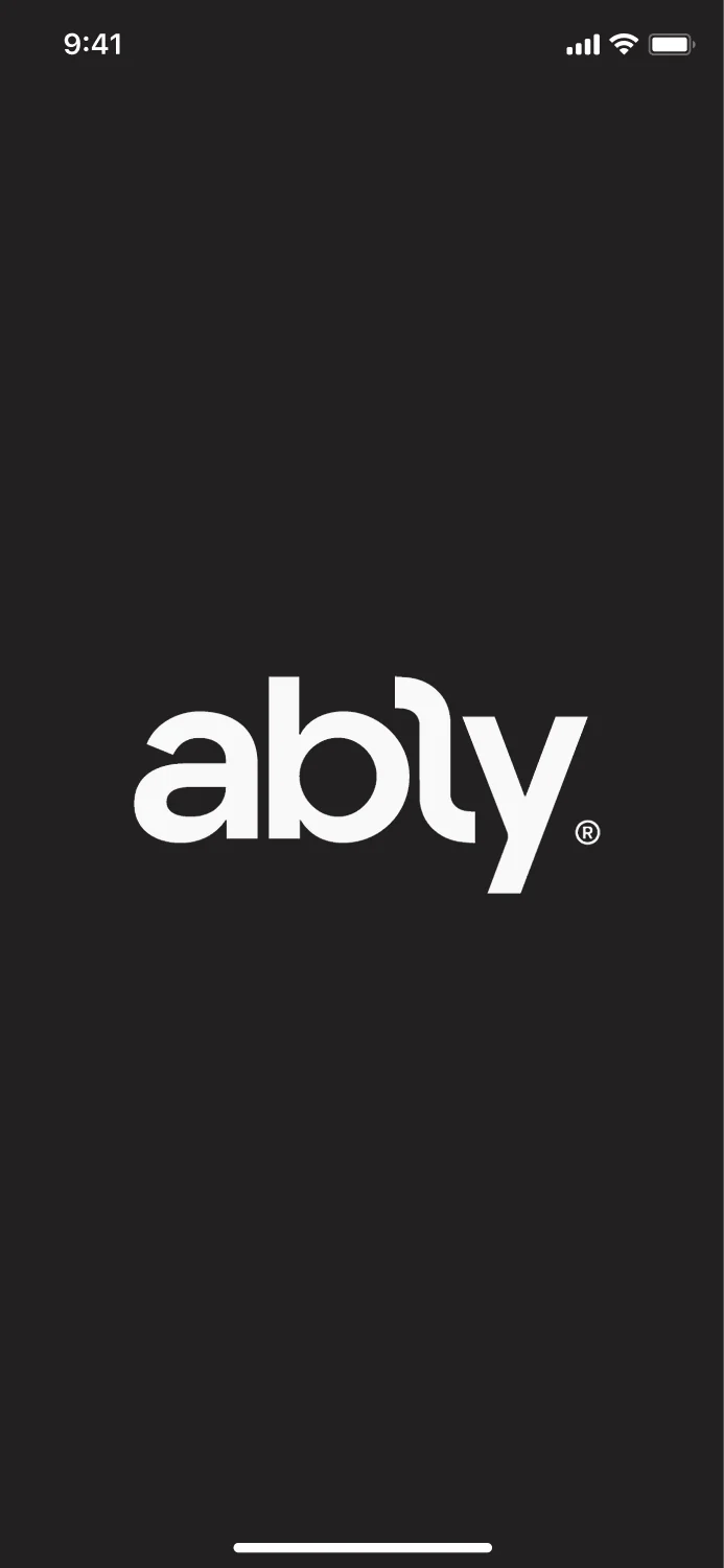 Ably splash screen