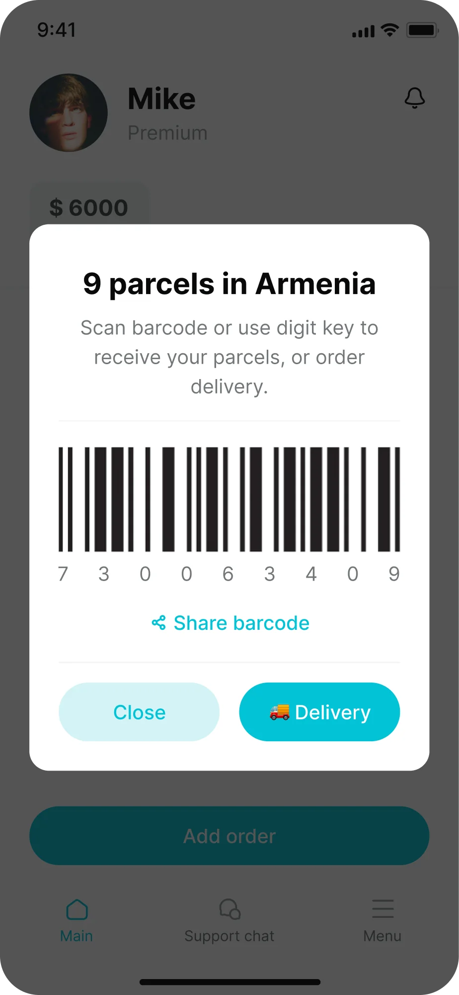 Globbing app screen 3