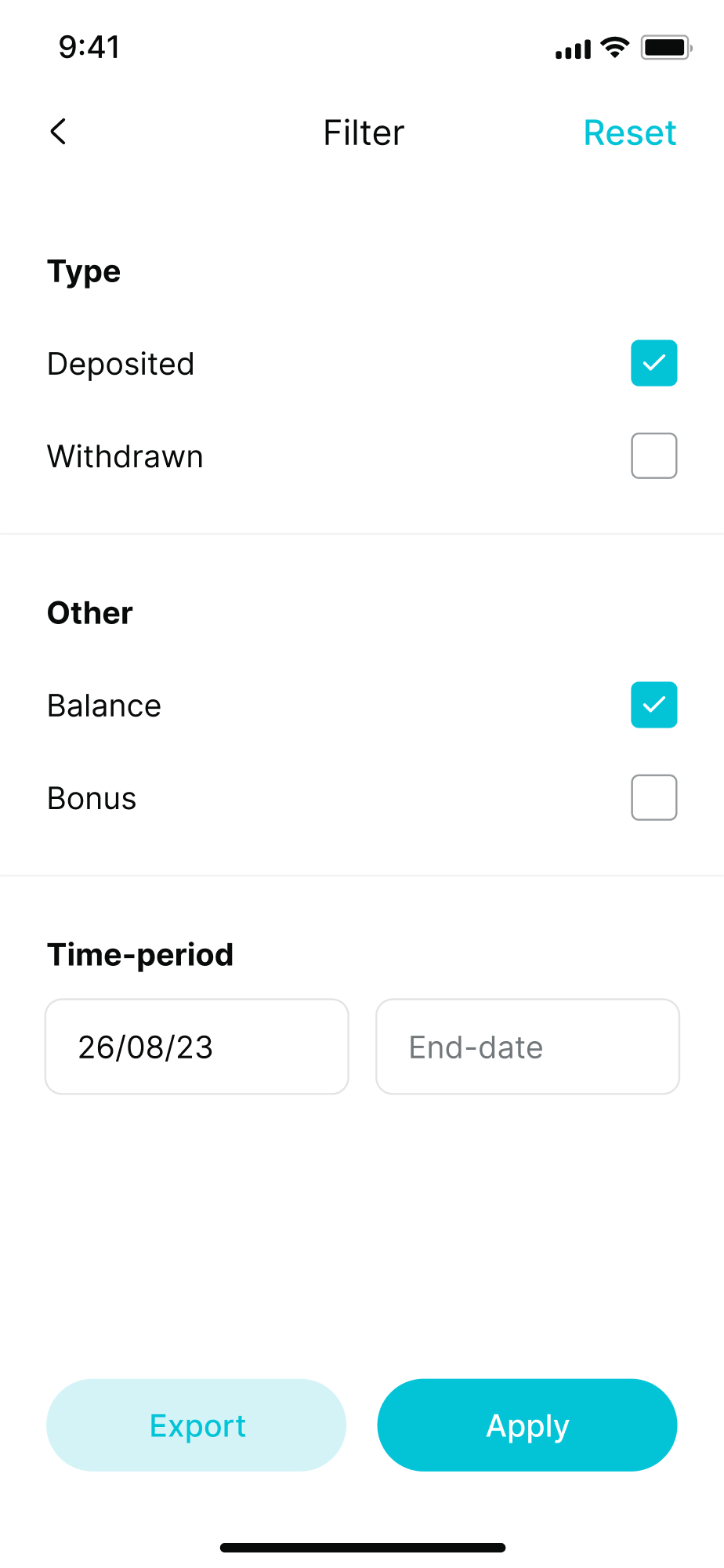 Globbing app screen 6