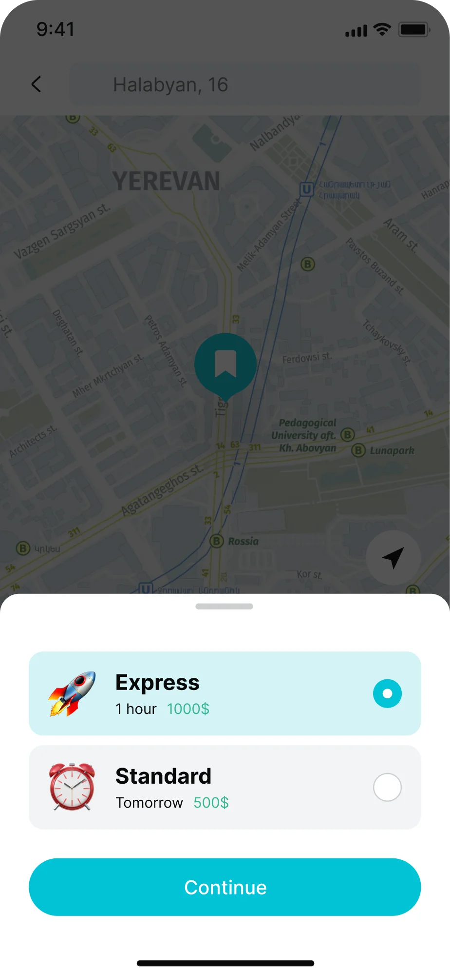 Globbing app screen 20