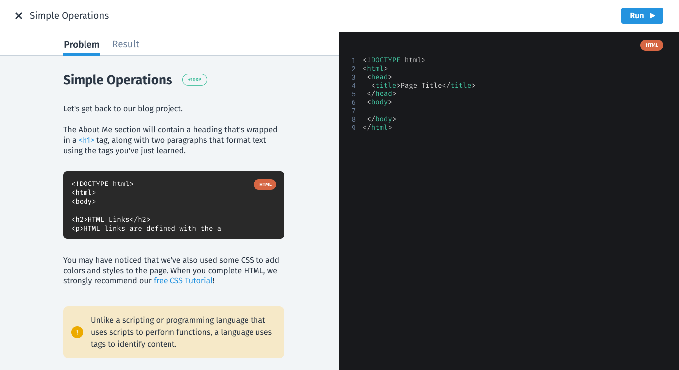 New Sololearn web platform, screen 7