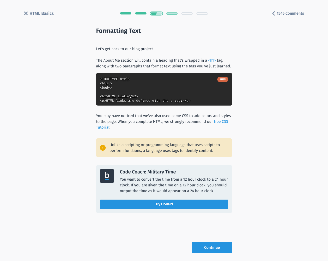 New Sololearn web platform, screen 8