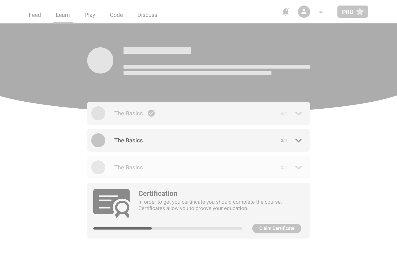 Redesign process exploration, screen 4