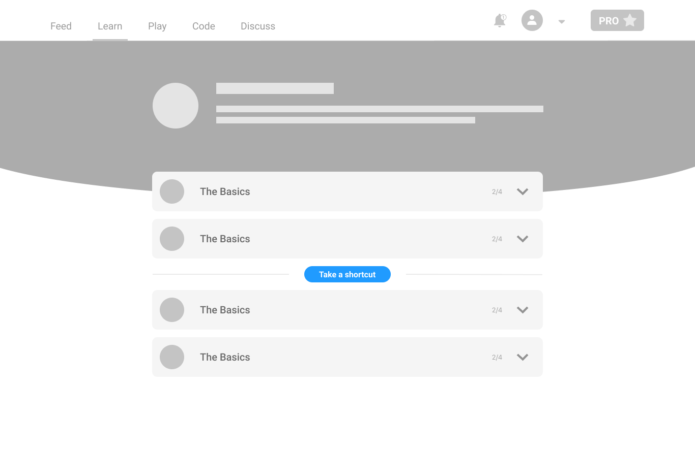 Redesign process exploration, screen 12